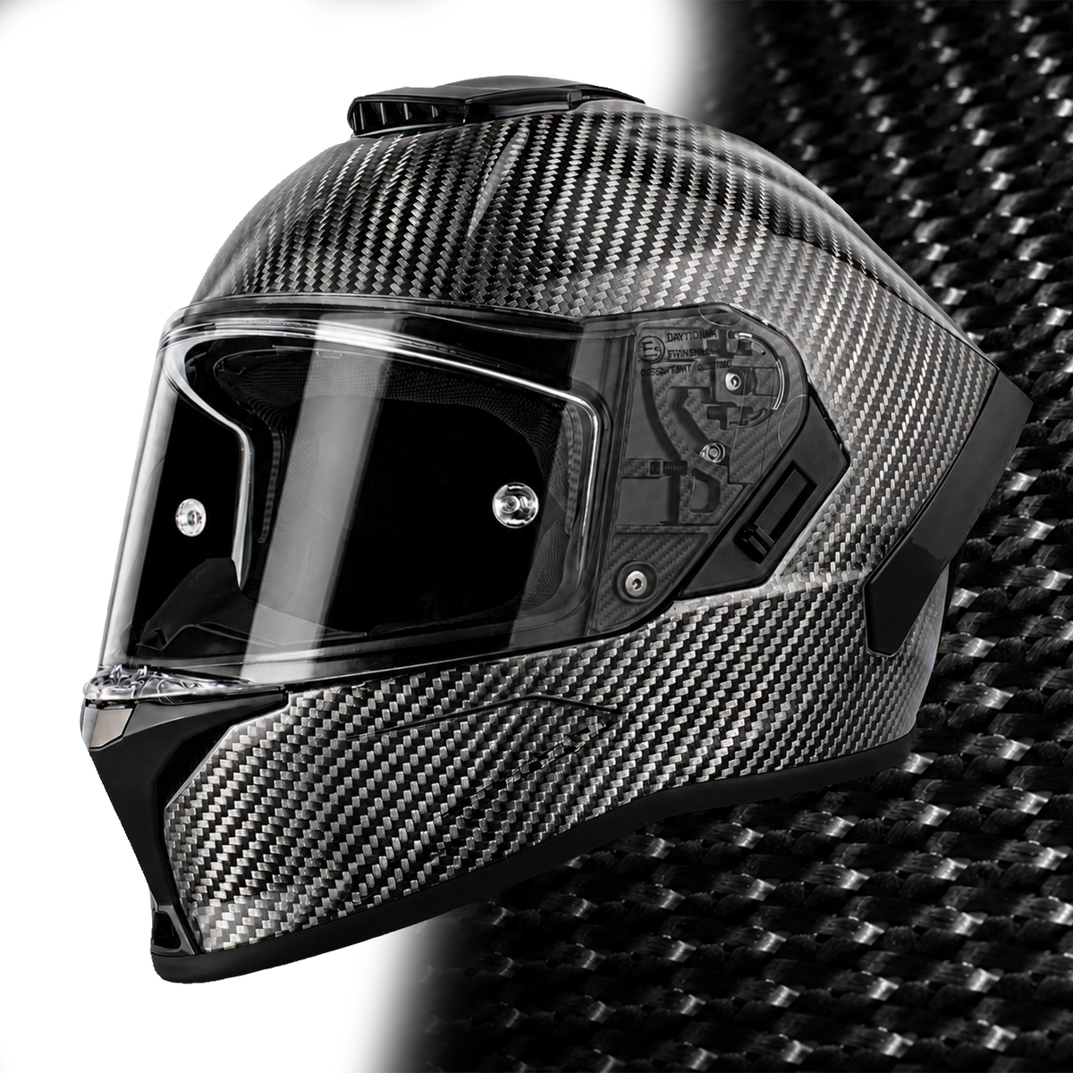 Daytona Viper- Silver Carbon Fiber - view 1