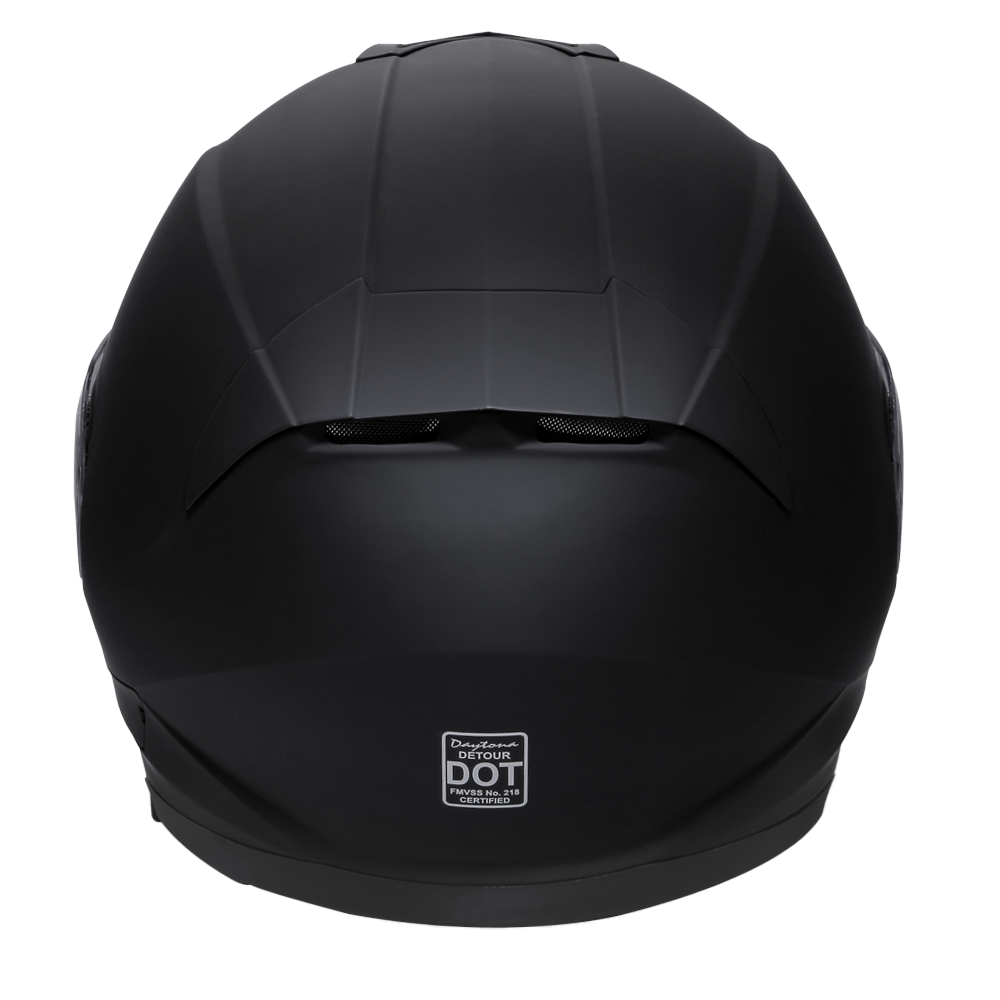 Daytona Detour Full Face Helmet - Dull Black - view 3