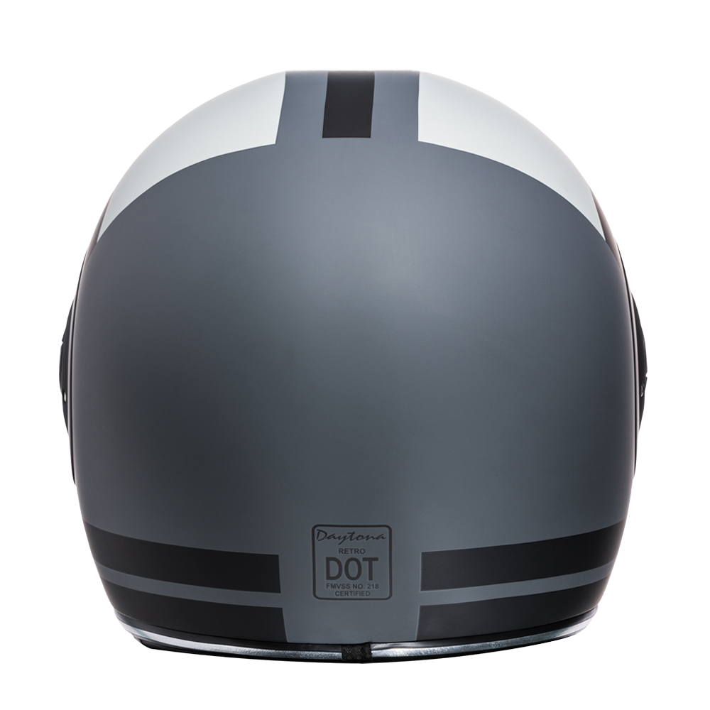 Daytona Retro Full Face Helmet - W/ Racer - view 3